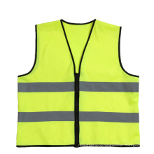 Safety reflective vest zipper simple style customizable